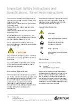 Preview for 3 page of Tritium Veefil TRI93-50-01 Instruction Manual