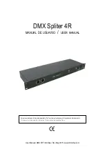 Triton Blue DMX Spliter 4R User Manual предпросмотр