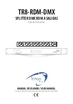 Triton Blue TR8-RDM-DMX User Manual предпросмотр