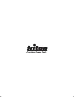 Preview for 82 page of Triton 1200BS Operating/Safety Instructions Manual