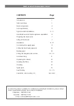 Preview for 2 page of Triton Antares Installation And Operating Instructions Manual