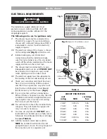 Preview for 6 page of Triton Aquatronic 2 Plus Installation And Operating Instruction