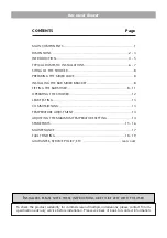 Preview for 2 page of Triton Bar Mixer Shower With Diverter Installation And Operating Instructions Manual