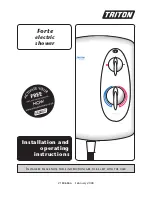 Triton Forte Installation And Operating Instructions Manual preview