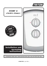 Предварительный просмотр 1 страницы Triton IVORY 4 Installation And Operating Instructions Manual