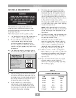 Preview for 7 page of Triton Luxury Body Dryer Installation And Operating Instructions Manual