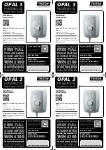 Preview for 1 page of Triton Opal 3 Installation & Registration Manual