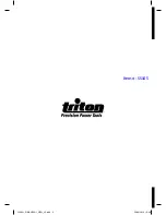 Preview for 1 page of Triton T12OT Operating And Safety Instructions Manual