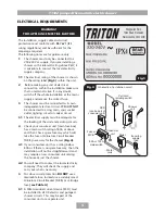 Preview for 7 page of Triton t150z Installation And Operating Instructions Manual