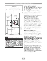 Preview for 10 page of Triton t150z Installation And Operating Instructions Manual