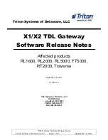 Предварительный просмотр 29 страницы Triton TDL Gateway Modem Installation Procedures Manual