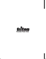 Preview for 108 page of Triton TGEOS Operating And Safety Instructions Manual