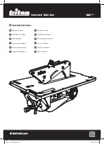 Preview for 1 page of Triton TR272094 Assembly Instructions Manual