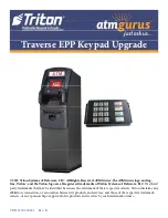 Preview for 1 page of Triton Traverse T10 EPP Upgrade