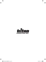 Preview for 104 page of Triton TTS 1400 Operating/Safety Instructions Manual