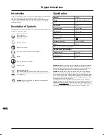 Preview for 4 page of Triton TW SS10 Operating And Safety Instructions Manual