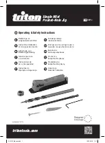 Triton TWSMPJ Operating/Safety Instructions Manual preview