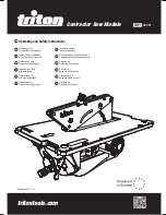 Предварительный просмотр 1 страницы Triton TWX7CS001 Operating And Safety Instructions Manual