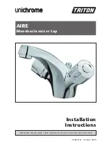 Preview for 1 page of Triton Unichrome Aire Installation Instructions Manual