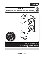 Предварительный просмотр 1 страницы Triton VALDI Installation And Operating Instructions Manual