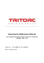 TRITORC BPL 100 Operating And Maintenance Manual preview