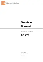 Предварительный просмотр 2 страницы Triumph Adler DF 470 Service Manual