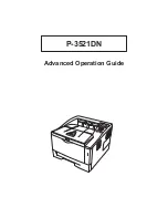 Triumph Adler P-3521DN Advanced Operation Manual preview