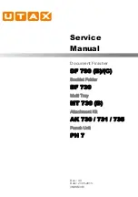 Triumph Adler UTAX AK 730 Service Manual preview