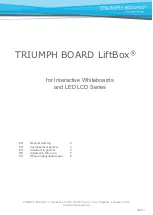 Preview for 1 page of TRIUMPH BOARD LiftBox Manual