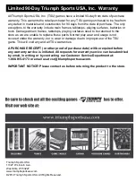 Preview for 2 page of Triumph Sports USA 46-2015 Manual