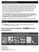 Preview for 2 page of Triumph Sports USA USA 45-6793 F Instruction Manual