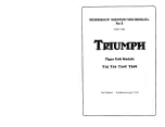 Triumph 1964 Tiger Cub T15 Workshop Manual предпросмотр