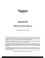 Предварительный просмотр 2 страницы Triumph 2003 Daytona 600 Service Manual