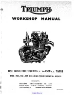 Triumph 350 c.c. Workshop Manual предпросмотр