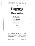 Предварительный просмотр 3 страницы Triumph 3T DE LUXE 1945 Workshop Instruction Manual