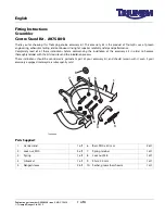 Triumph A9758013 Fitting Instructions предпросмотр