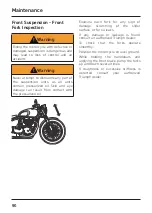 Предварительный просмотр 90 страницы Triumph Bonneville Bobber 2016 Owner'S Handbook Manual