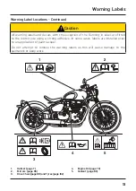 Предварительный просмотр 13 страницы Triumph Bonneville Bobber 2018 Owner'S Handbook Manual