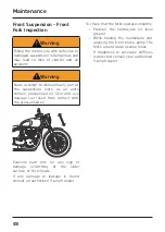 Предварительный просмотр 100 страницы Triumph Bonneville Bobber 2018 Owner'S Handbook Manual