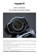 Preview for 1 page of Triumph Connectivity Module Owner'S Handbook Manual