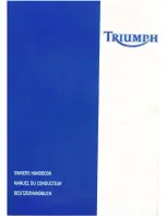 Triumph Daytona 600 Owner'S Handbook Manual preview