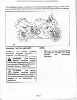 Preview for 2 page of Triumph Daytona 600 Owner'S Handbook Manual