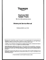 Triumph Daytona 955i 2002 Service Manual preview