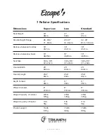 Preview for 8 page of Triumph Escape 500-10191 User Manual