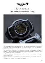 Preview for 1 page of Triumph My Triumph Connectivity Owner'S Handbook Manual