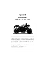 Triumph Speed Triple R Owner'S Handbook Manual предпросмотр