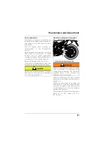 Предварительный просмотр 101 страницы Triumph Speed Triple R Owner'S Handbook Manual