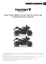 Предварительный просмотр 1 страницы Triumph Street Triple R Owner'S Handbook Manual