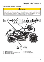 Предварительный просмотр 17 страницы Triumph Thruxton TFC 2019 Owner'S Handbook Manual