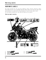 Предварительный просмотр 14 страницы Triumph Tiger 1200 XCA 2017 Owner'S Handbook Manual